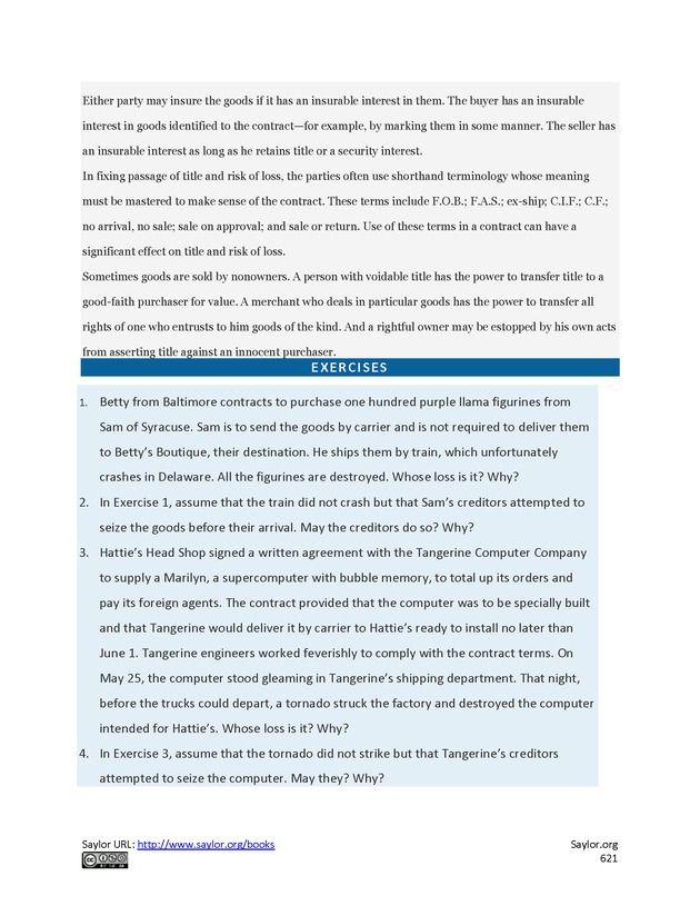 Business Law and the Legal Environment - Page 621